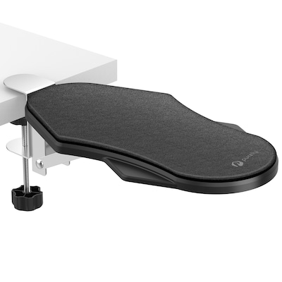 Purely E5720 Ergonomic Arm/Elbow Support Rest for Desk, Computer Desk Arm Extender, Black (PARE5720)