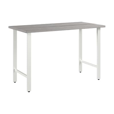 Bush Business Furniture Hustle 48"W Computer Desk with Metal Legs, Platinum Gray (HUD148PG)