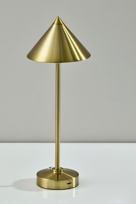 Adesso Ritchie LED Table Lamp, Antique Brass (2601-21)