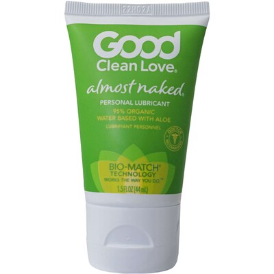 Good Clean Love Almost Naked Organic Personal Lubricant, 1.5 oz Bottle, 6 Bottles/Bag, 6 Bags/Carton