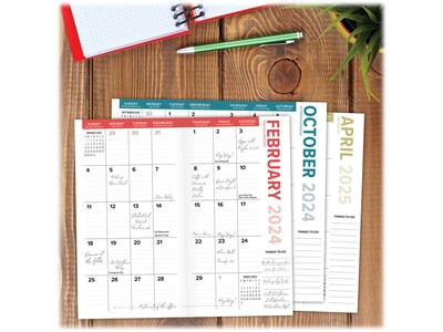 2024-2025 Willow Creek Tropical Summer 3.5" x 6.5" Monthly Planner, Multicolor  (39335)