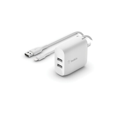 Belkin BOOST CHARGE USB-A Wall Charger for Multiple Brands, White (WCD001dq1MWH)