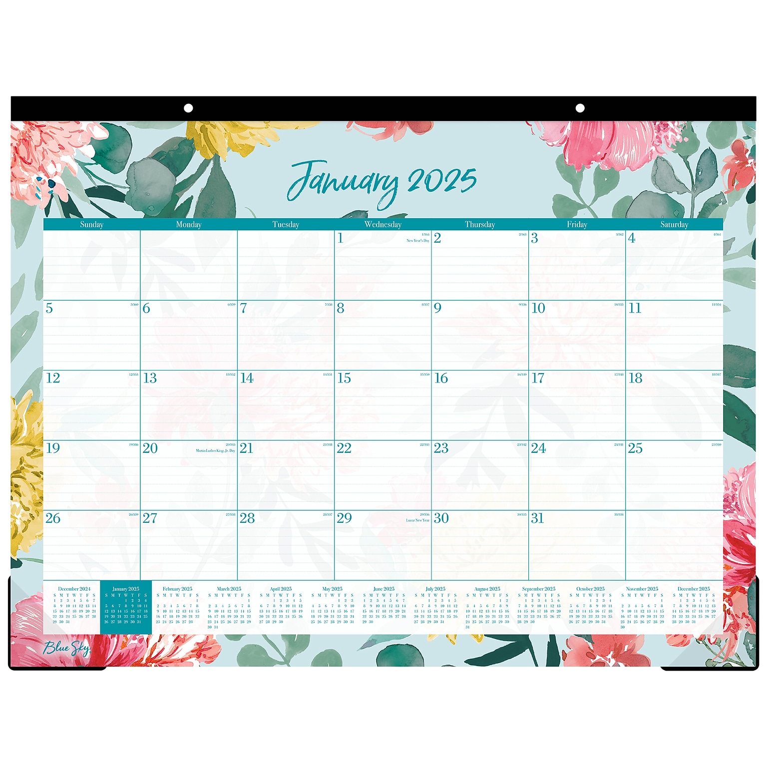 2025 Blue Sky Reflection 22 x 17 Monthly Desk Pad Calendar (117886-25)