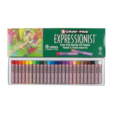 Sakura Cray-Pas Expressionist Oil Pastels, Assorted Colors, 25/Set, 2 Sets (SAKXLP25-2)