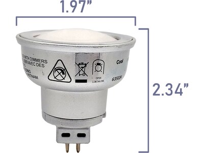 Viribright 4.2-Watt Cool White LED Floodlight Bulb, 6/Box (752148-6)