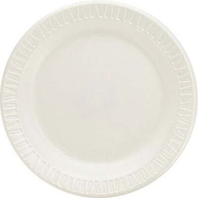Dart® Quiet Classic® Laminated Foam Plate, 6", 1000/CS