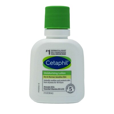 Cetaphil Moisturizing Lotion, 2 oz Trial Size Bottle, 12 Bottles/Bag, 12 Bags/Carton