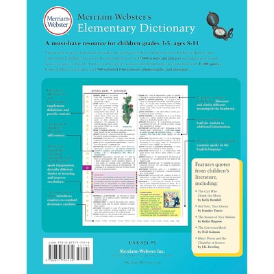 Merriam-Webster Merriam-Webster's Elementary Dictionary (MW-7470)