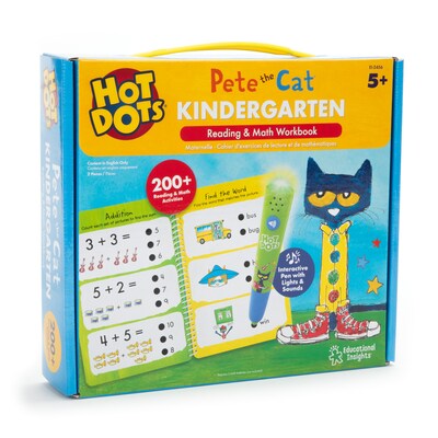 Educational Insights Hot Dots Jr. Pete the Cat I Love Preschool! Set with Pete the Cat Your Groovin