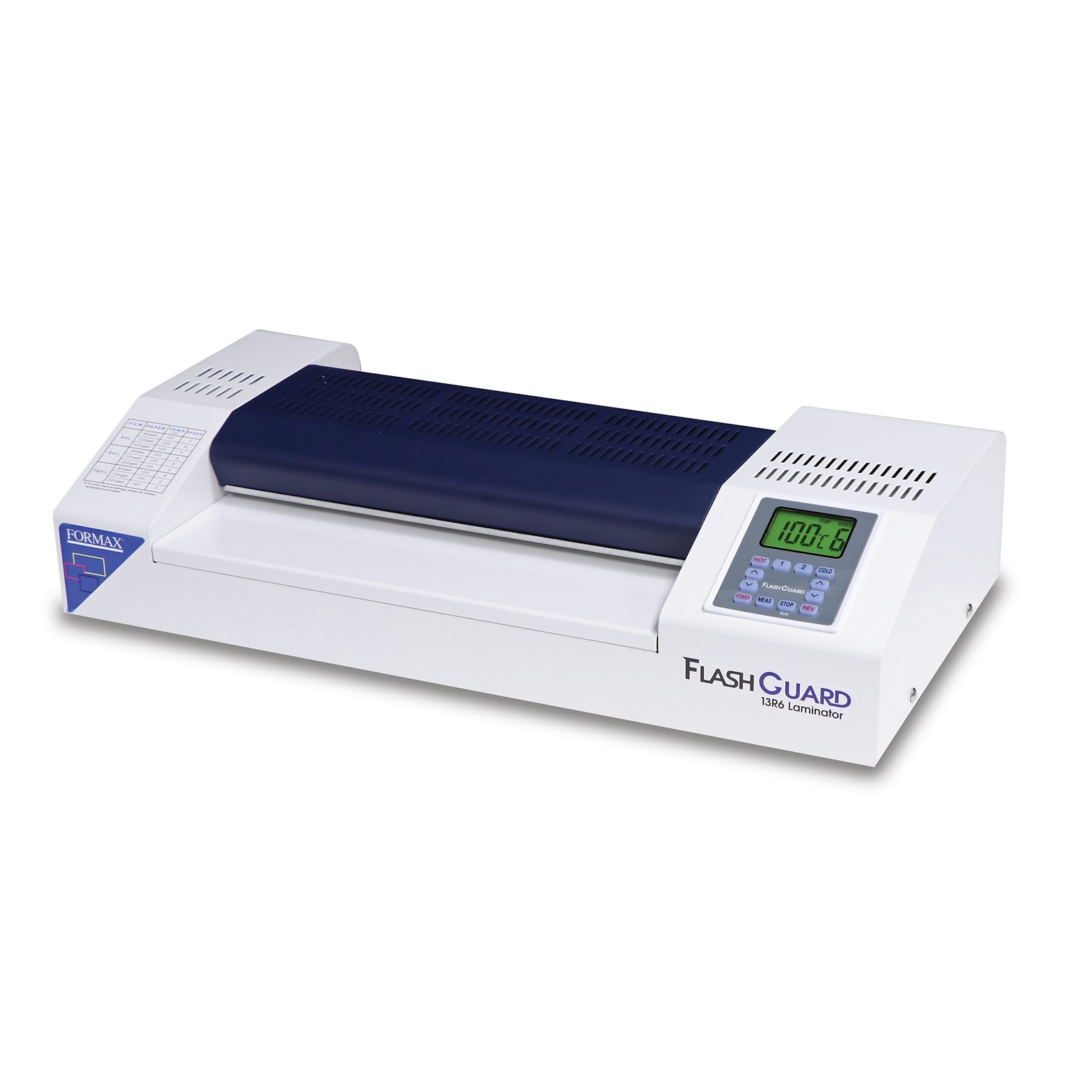 Formax FlashGuard 13R6 Thermal & Cold Laminator, 13 Width, White (FlashGuard 13R6)