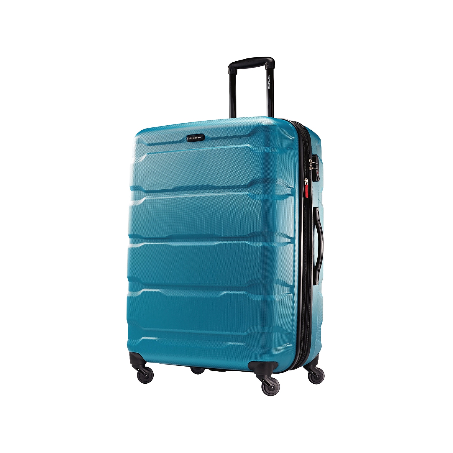 Samsonite Omni PC Polycarbonate 4-Wheel Spinner Luggage, Caribbean Blue (68310-2479)