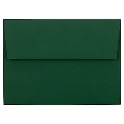 JAM Paper A6 Invitation Envelopes, 4.75 x 6.5, Dark Green, 25/Pack (3157346)