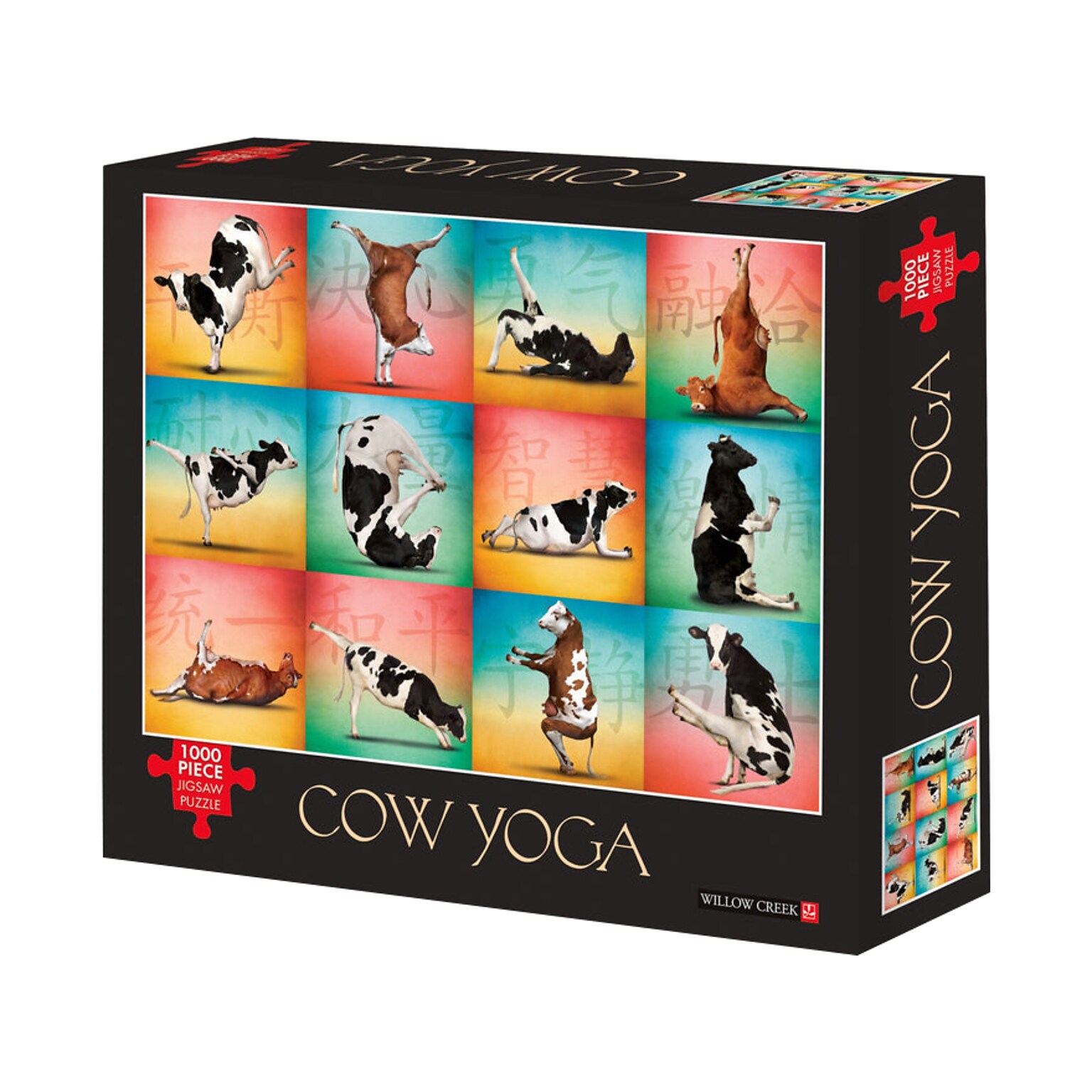 Willow Creek Cow Yoga 1000-Piece Jigsaw Puzzle (39637)