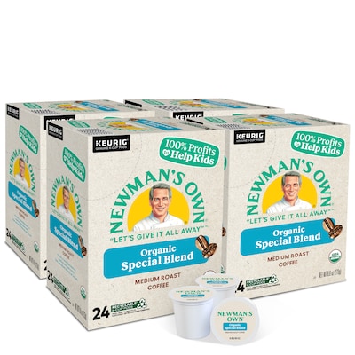 Newmans Own Organics Special Blend Coffee Keurig® K-Cup® Pods, Medium Roast, 96/Carton (4050)