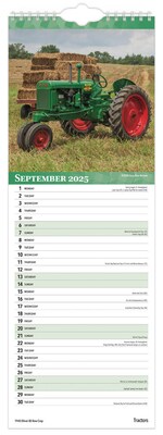 2025 BrownTrout Tractors 7" x 12" Monthly Slimline Wall Calendar (9781975480707)