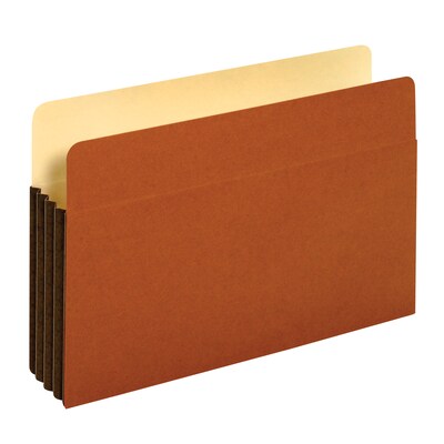 Pendaflex Reinforced File Pocket, 3 1/2 Expansion, Legal Size, Brown, 10/Box (64264)