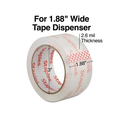Staples Moving & Storage Packing Tape , 1.88" x 54.6 yds., Clear, 36/Rolls  (52219) | Quill.com