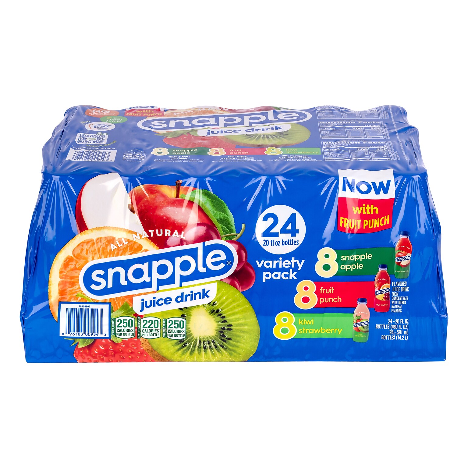 Snapple Juice Drink Variety Pack, 20 oz., 24/Pack (220-00813)