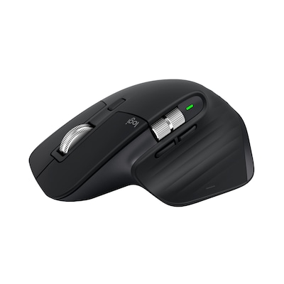 Logitech MX Master 3S Ergonomic Wireless Optical USB Mouse, Black (910-006556)