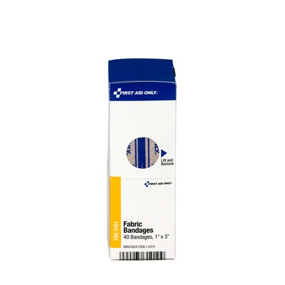 SmartCompliance 1" x 3" Fabric Adhesive Bandages, 40/Box (FAE-3101)