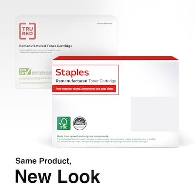 Staples Remanufactured Yellow Standard Yield Toner Cartridge Replacement for Lexmark (TR71B0040DS/ST71B0040DS)