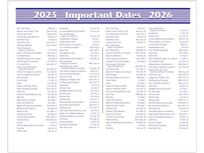 2025 AT-A-GLANCE Flip-A-Week 7" x 5.5" Weekly Desk Calendar, White/Purple (SW700X-00-25)
