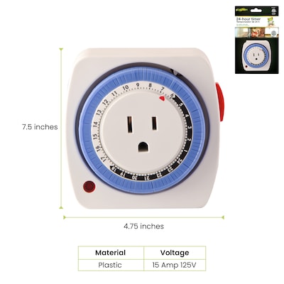 GoGreen Power Indoor AC Timer, White (GG-36011)