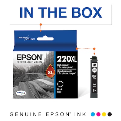 Epson T220XL Black High Yield Ink Cartridge   (T220XL120-S)