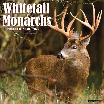 2025 Willow Creek Whitetail Monarchs 12 x 12 Monthly Wall Calendar (45428)