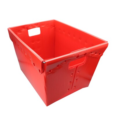 Flipside 44 Qt. Storage Tote, Red, 4/Pack (40122)