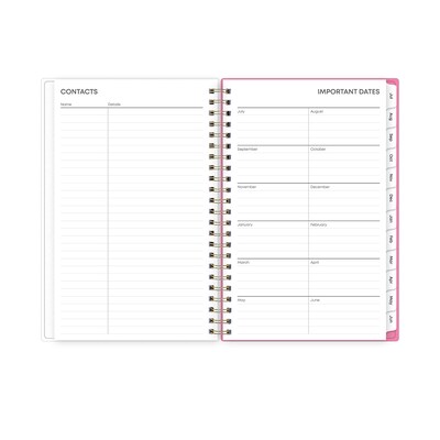 2025-2026 Blue Sky Roosevelt 5" x 8" Academic Year Weekly & Monthly Planner, Plastic Cover, Multicolored (128692-A26)