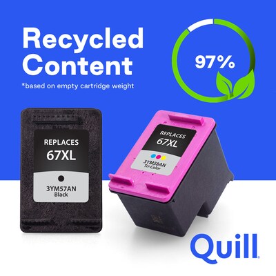 Quill Brand® Remanufactured C/M/Y/K High Yield Ink Cartridge Replacement for HP 910XL, 4/PK (3YL65AN/3YL62AN/3YL63AN/3YL63AN)