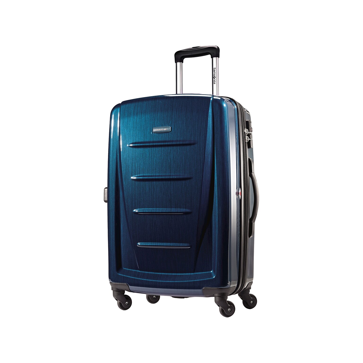 Samsonite Winfield 2 Fashion Polycarbonate 4-Wheel Spinner Luggage, Deep Blue (56846-1277)