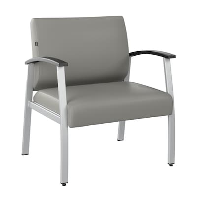 Bush Business Furniture Arrive Vinyl Bariatric Guest Chair, Light Gray (CH3902GVL-03)