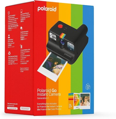 Polaroid Go Generation 2 Everything Box - Mini Instant Camera and Film Bundle (16 Photos Included) -