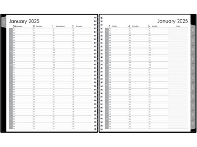 2025 Blue Sky Enterprise 8.5 x 11 Weekly & Monthly Appointment Book, Plastic Cover, Black (111289-