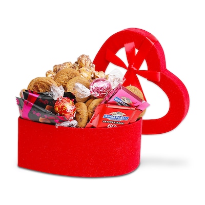 Alder Creek Gift Baskets Red Heart Shaped Box of Chocolates (FG02435)