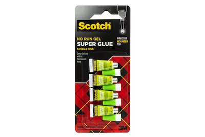 Scotch Single Use Super Glue, 0.17 oz., 4/Pack (AD119)