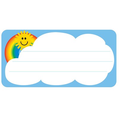 Creative Shapes Etc. Rainbow Nametags, 36/Pack, 6 Packs (SE-813-6)