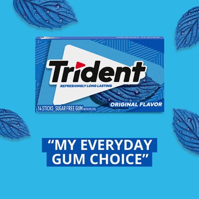 Trident Original Gum, 14 Pieces/Pack, 12/Packs (MOZ01108)