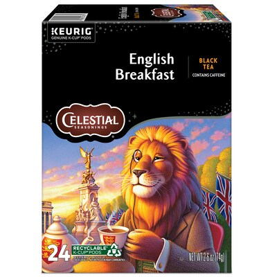 Celestial Seasonings Breakfast Blend Black Tea, Keurig® K-Cup® Pods, 24/Box (14731)