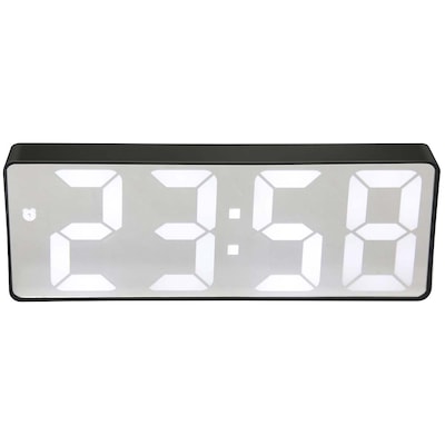 Infinity Instruments Digital Alarm Clock, 6.25 x 2.25 (20220BK)