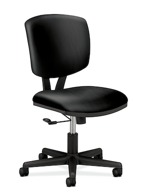 HON Volt Leather Task Chair, Black (HON5701SB11T)