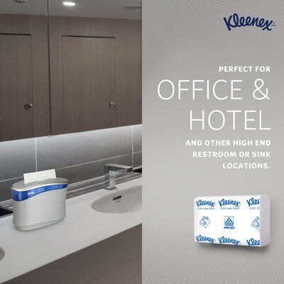 Kleenex Reveal Multifold Paper Towels, 2-Ply, White, 150 Sheets/Pack, 16 Packs/Carton (46321)