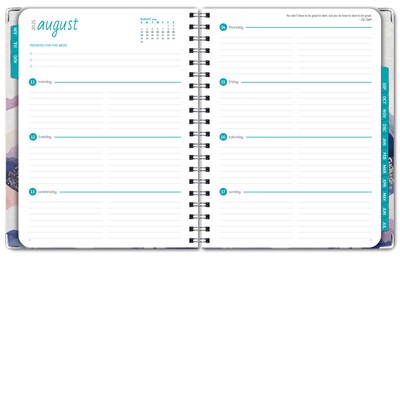 2025-2026 Global Printed Products Pastel Mountains 8.5" x 11" Academic Weekly & Monthly Planner, Paper Cover