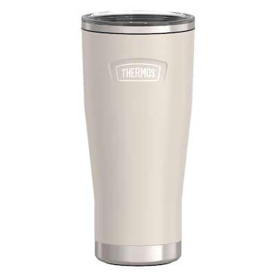 Thermos Icon Stainless Steel Vacuum Insulated Tumbler with Slide Lock, 24 oz., Sandstone (IS1122SN4)