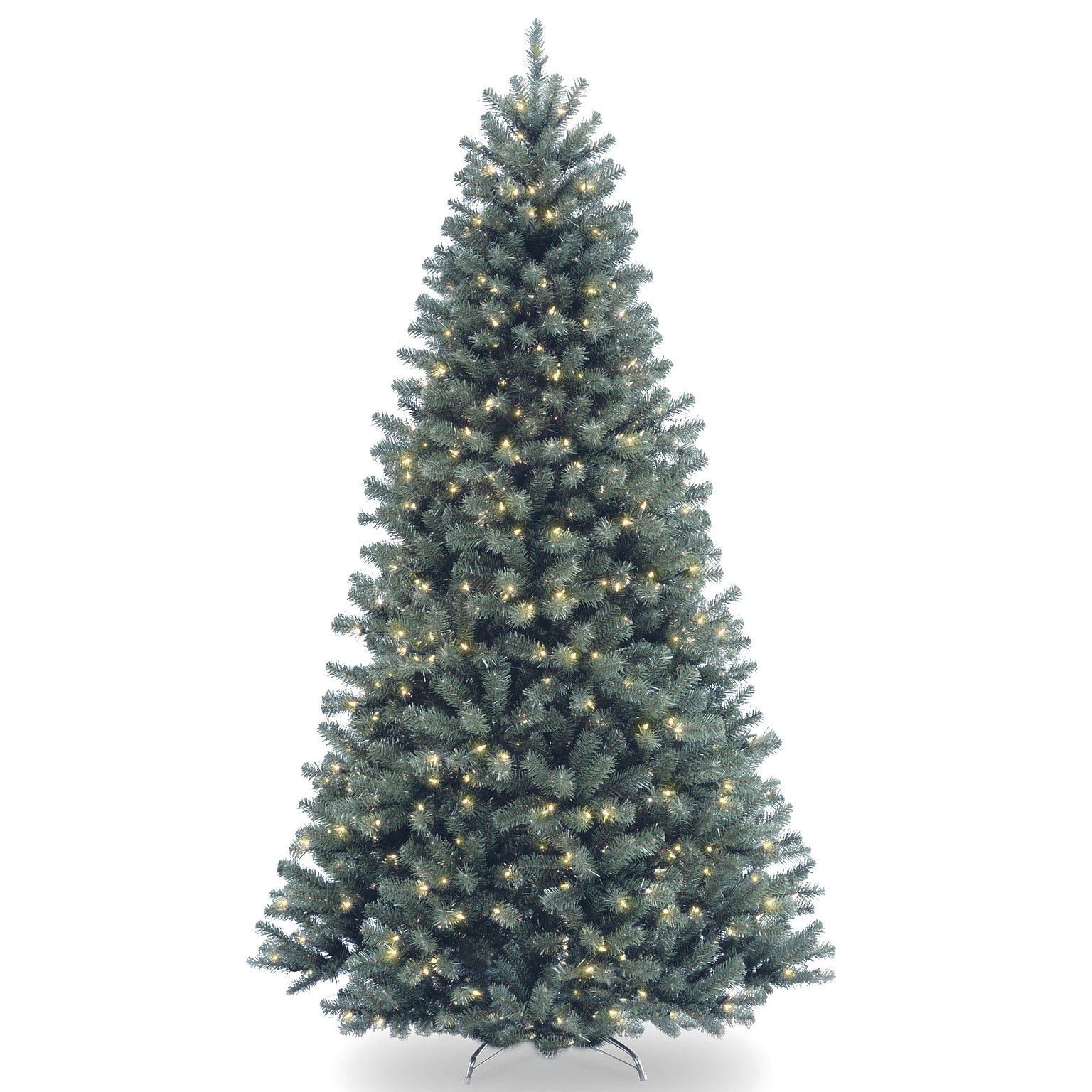 National Tree Company North Valley Blue Spruce Artificial Christmas Tree, 9 ft., Clear Lights (NRVB7-306-90)