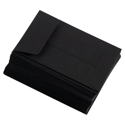 LUX Moistenable Glue #4 Envelope 3" x 4 1/2", Midnight Black, 250/Pack (LUX-4CO-B-250)