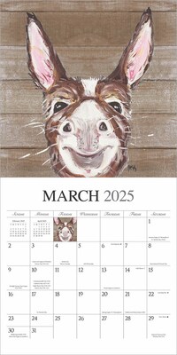 2025 Hopper Studios Barnyard Friends 12" x 12" Monthly  Wall Calendar (9781773728100)