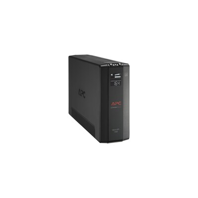 APC Back UPS Pro Battery Backup and Surge Protector, Compact Tower, 1500VA, AVR, LCD, 120V, Black (BX1500M)